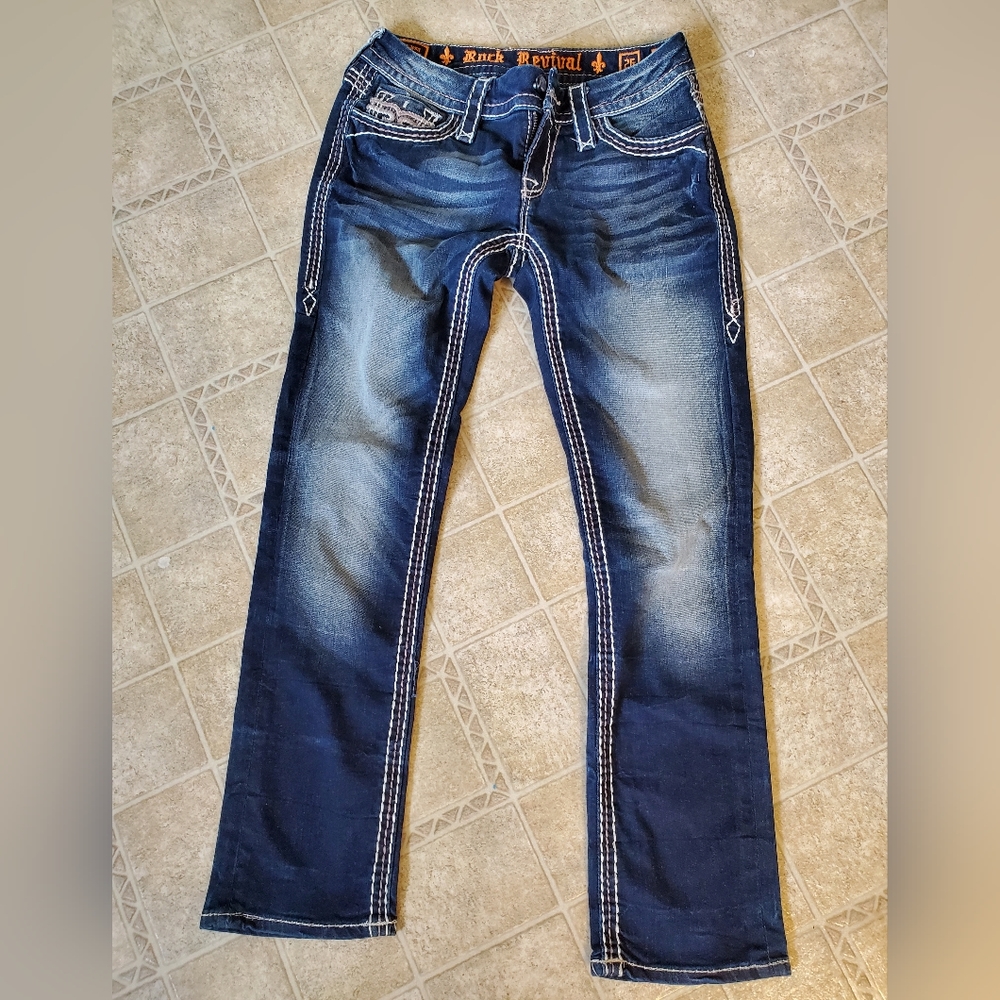Womens Rock Revival capri jeans 26 Avery
